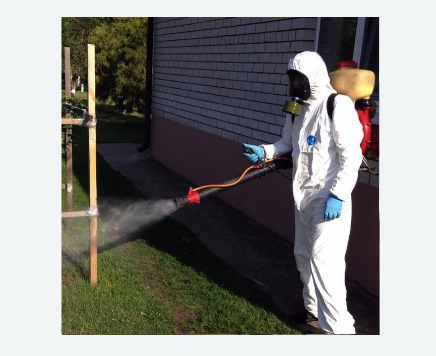 травля клещей на участке в Жигулевске